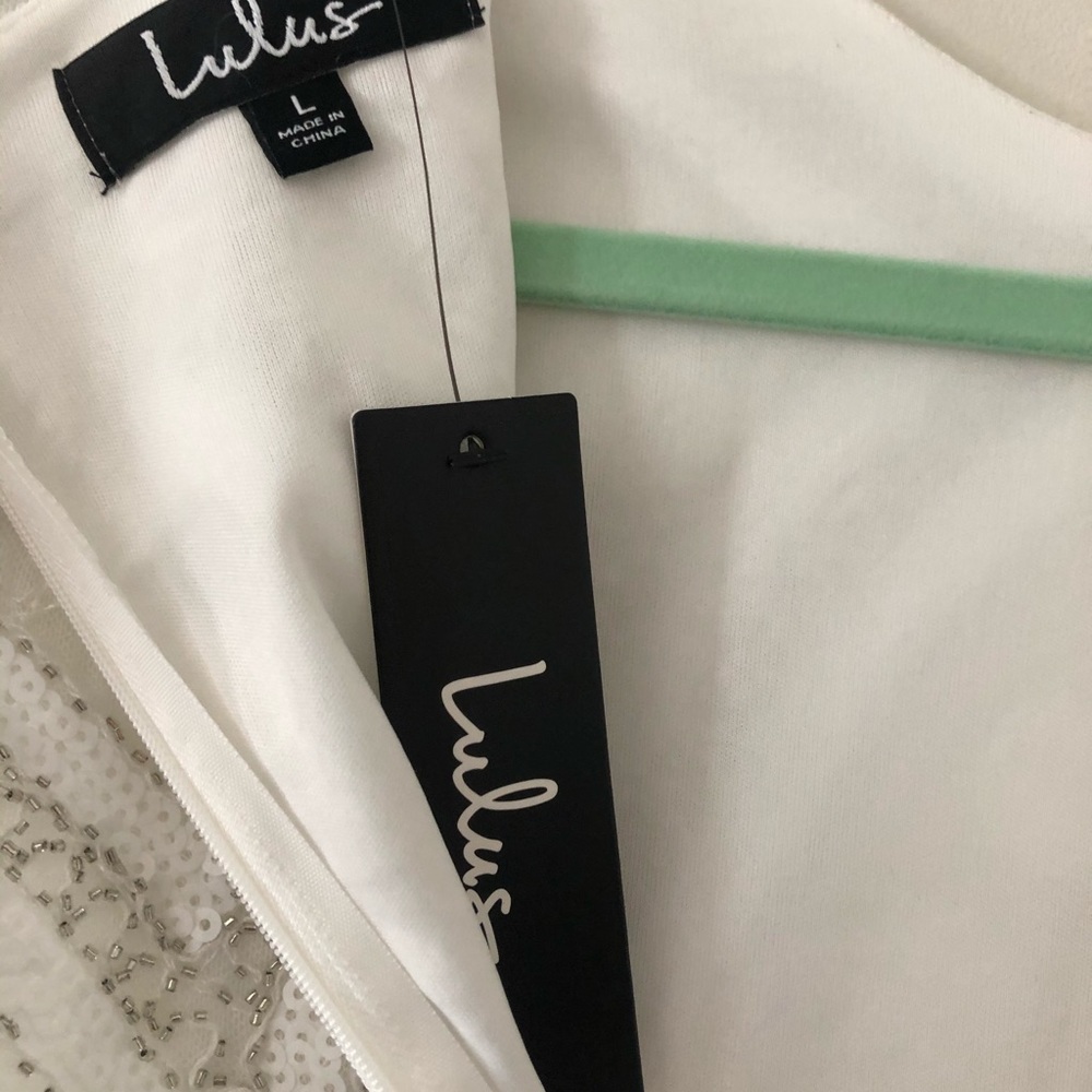 NWT Lulu’s Spread Your Shine Dress White